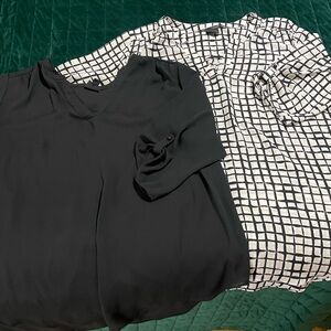 Elegant Black and White Women's Tops